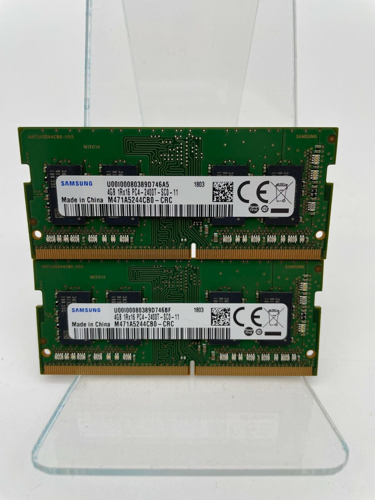 Samsung 8GB (2x4GB) 1Rx16 PC4-2400T DDR4 Laptop SODIMM RAM Memory