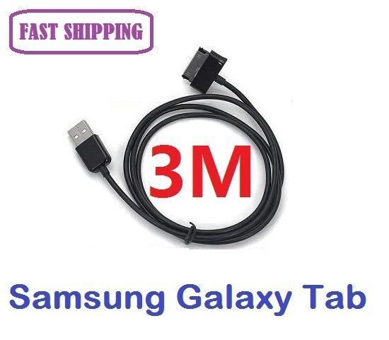 3M Data Sync Charger Cable for Samsung Galaxy Tablet P1000 P-1000 Extra Long AU