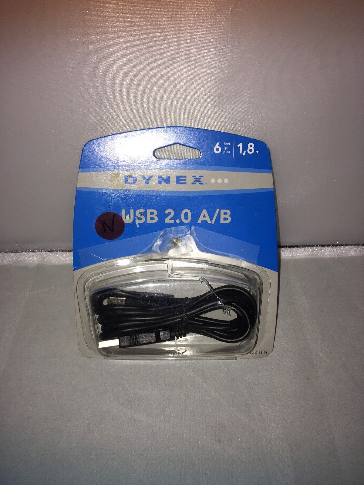 Dynex 6' USB 2.0 A/B Cable Model DX-C114194 for printers New open package 