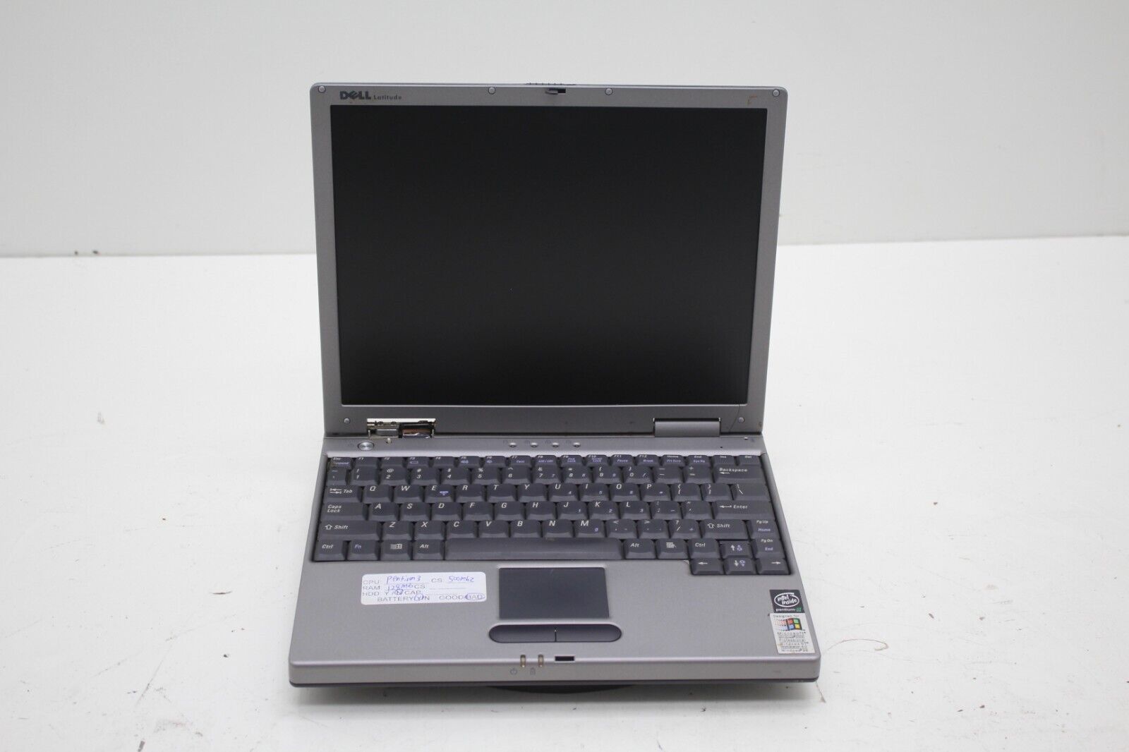 DELL LATITUDE LS PP01S LAPTOP P3 500MHz 128MB No HDD & Bad Battery