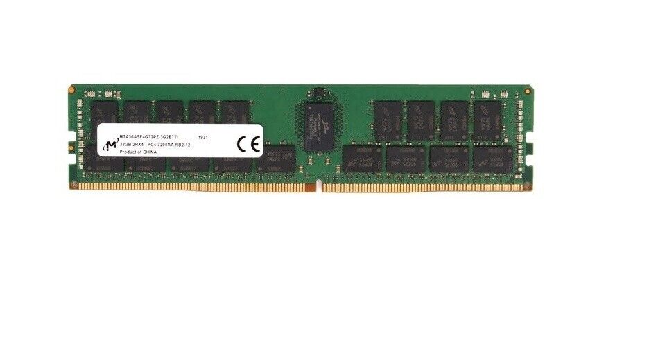 Open Box 32GB Micron DDR4 2666MHz pc4-21300 ECC Reg Memory MTA36ASF4G72PZ-2G6D1