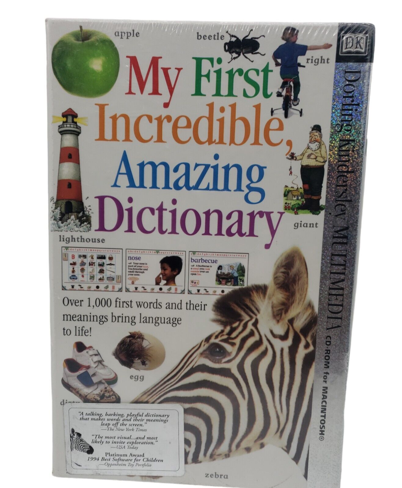Vintage DK My First Incredible Amazing Dictionary CD-ROM  Macintosh Sealed