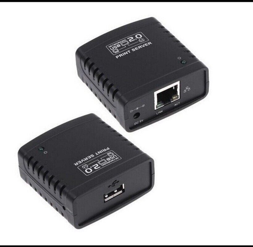 100Mbps USB2.0 LPR Printer,USB Print For Network Server,Sharing LAN Networking