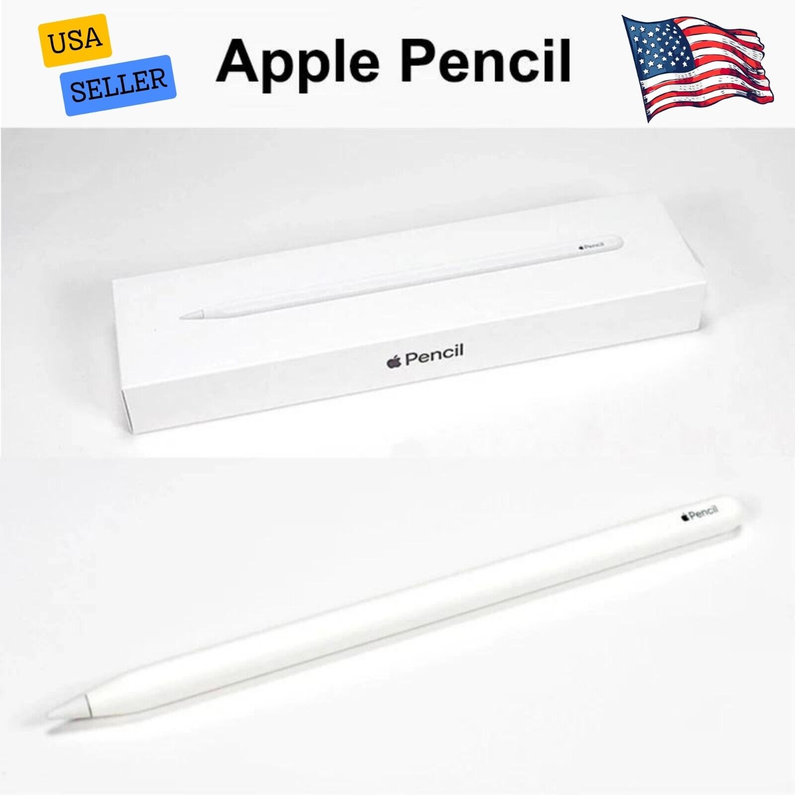 Apple MU8F2AM/A Pencil (2nd Gen) iPad Stylus for iPad Pro & iPad Air - Original