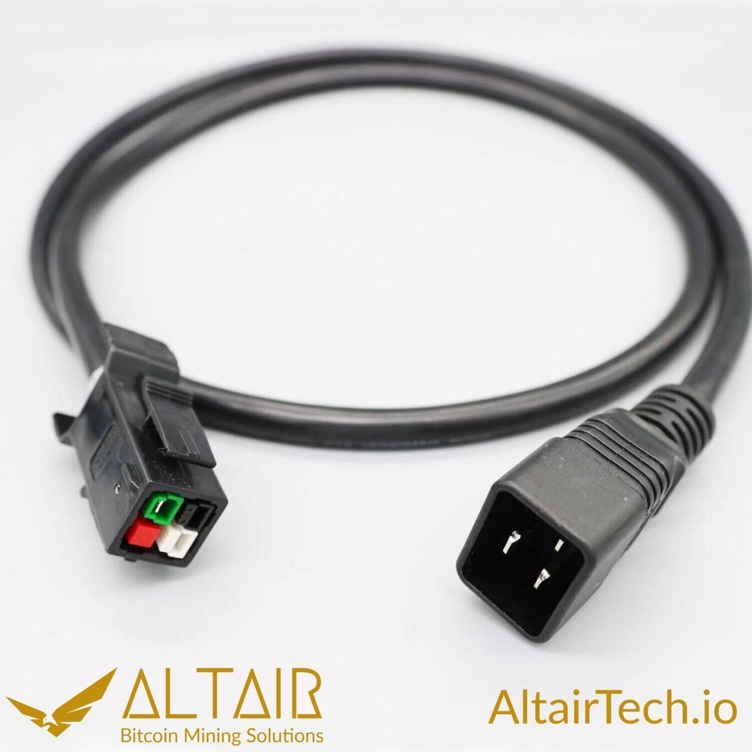 AltairTech.io IEC C20 to P13 Heavy Duty Power Cord, 3 ft, 12 AWG, 20A