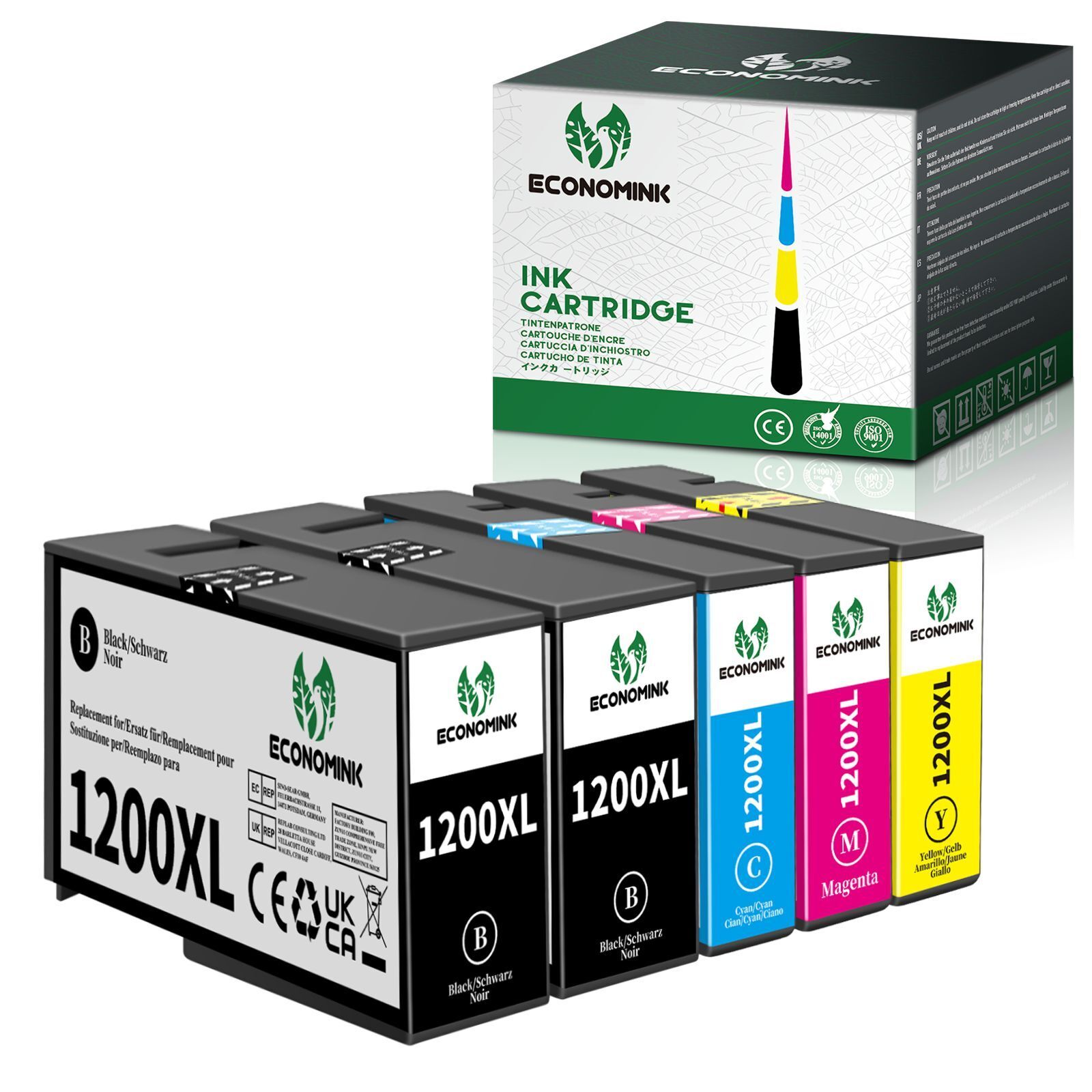 5Pack PGI-1200XL PGI1200XL Ink Cartridges for Canon Maxify MB2320 MB2720 Printer