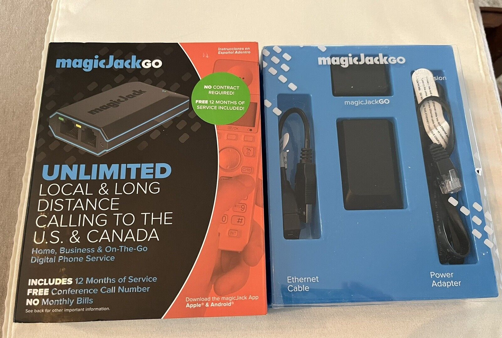 MAGIC JACK GO Smart Home/Business On The Go Digital Phone Service Open Box