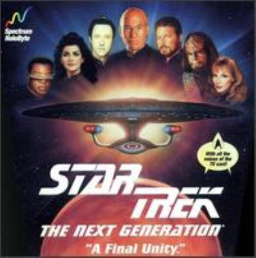 Star Trek The Next Generation TNG A Final Unity PC CD aliens game USS Enterprise