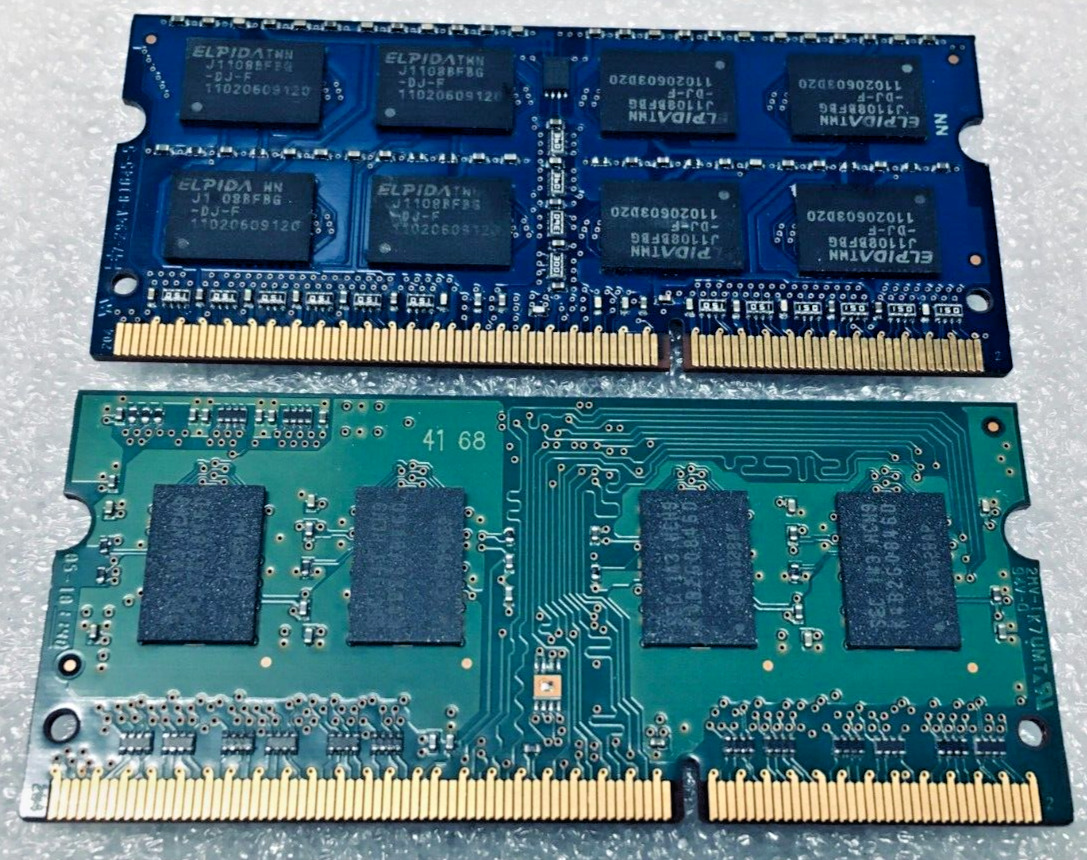 LOT of 38 | Elpida 76GB (2GB x38) DDR3 PC3-10600 Laptop RAM Memory
