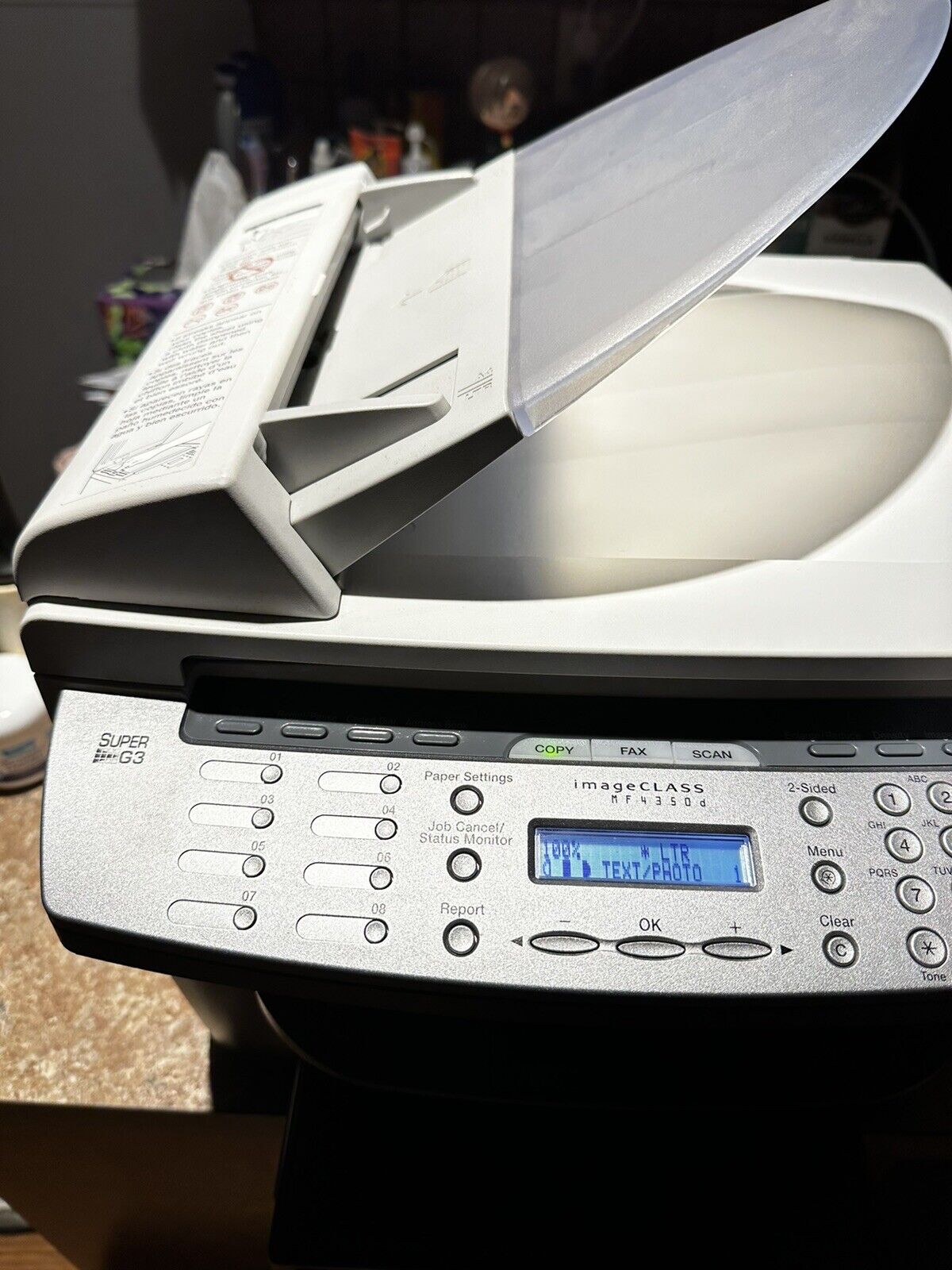 Canon imageCLASS MF4350d Super G3 All-In-One Laser Printer Scanner Fax 