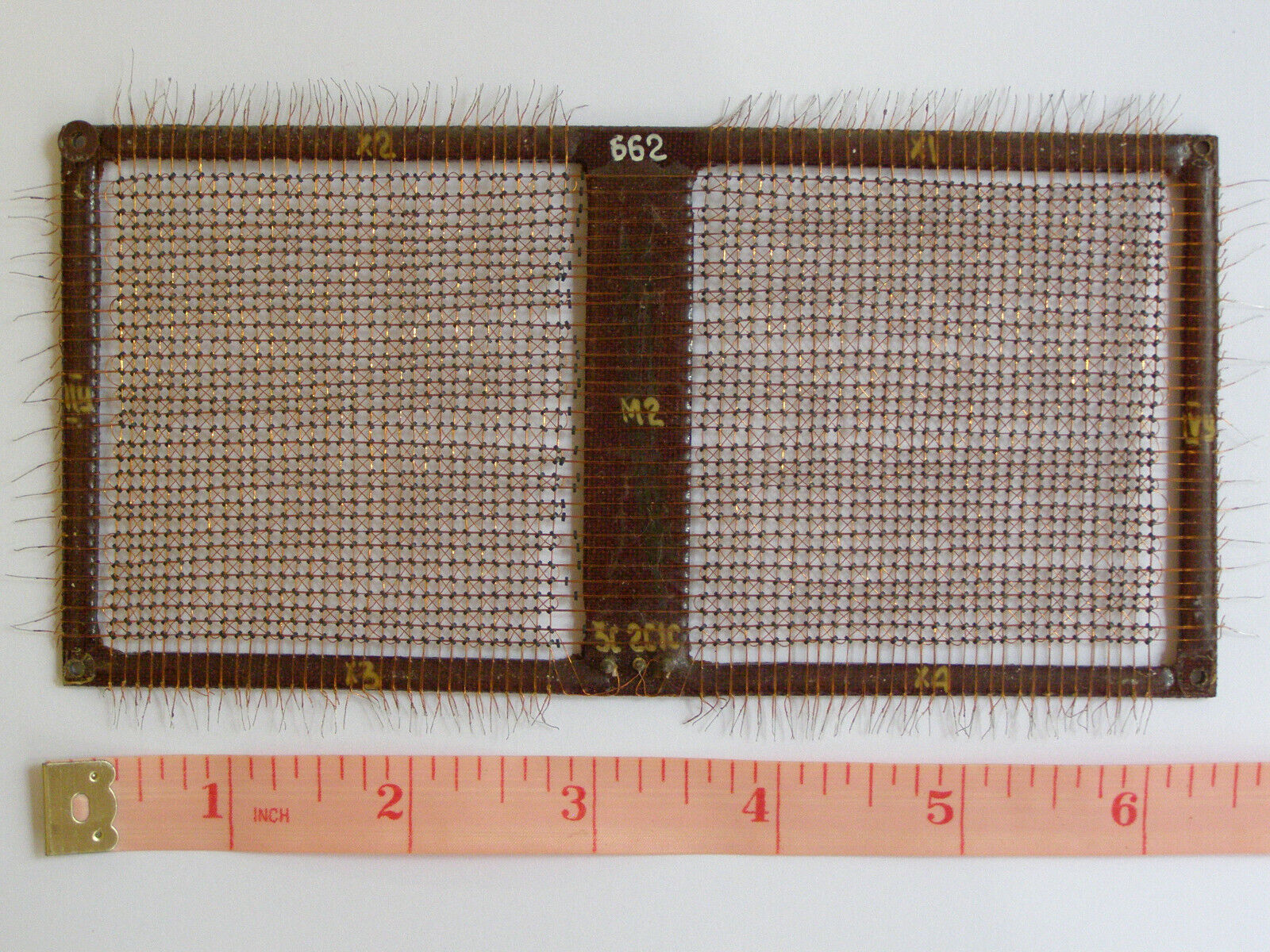 USSR Soviet RAM Magnetic Ferrite Core Memory M2 Plate 256 byte 1975 SKU: 101