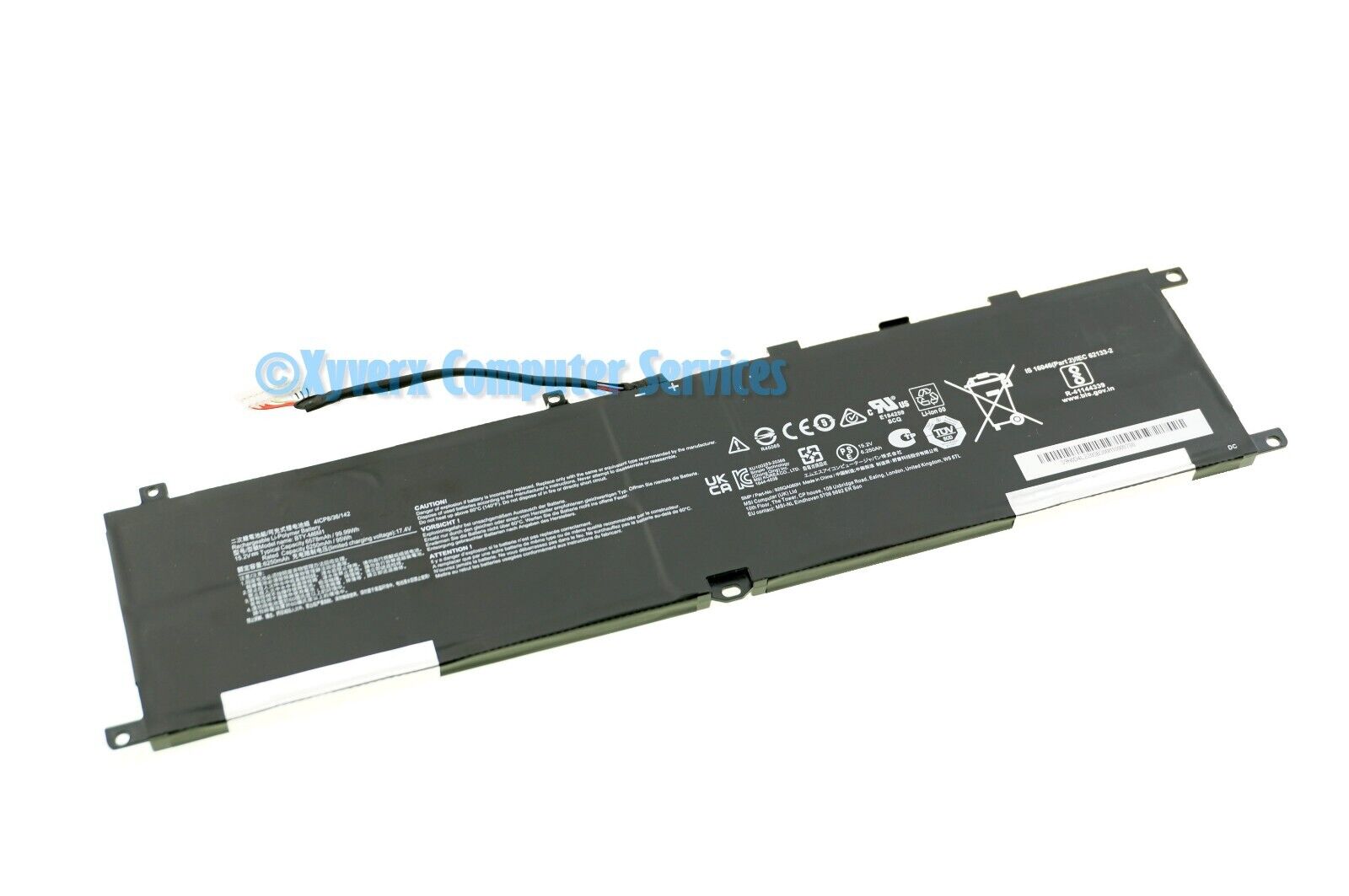S9N0D4L220 BTY-M6M1 OEM MSI BATTERY 15.2V STEALTH GS77 MS-17P1 (GRD A)(DF12)