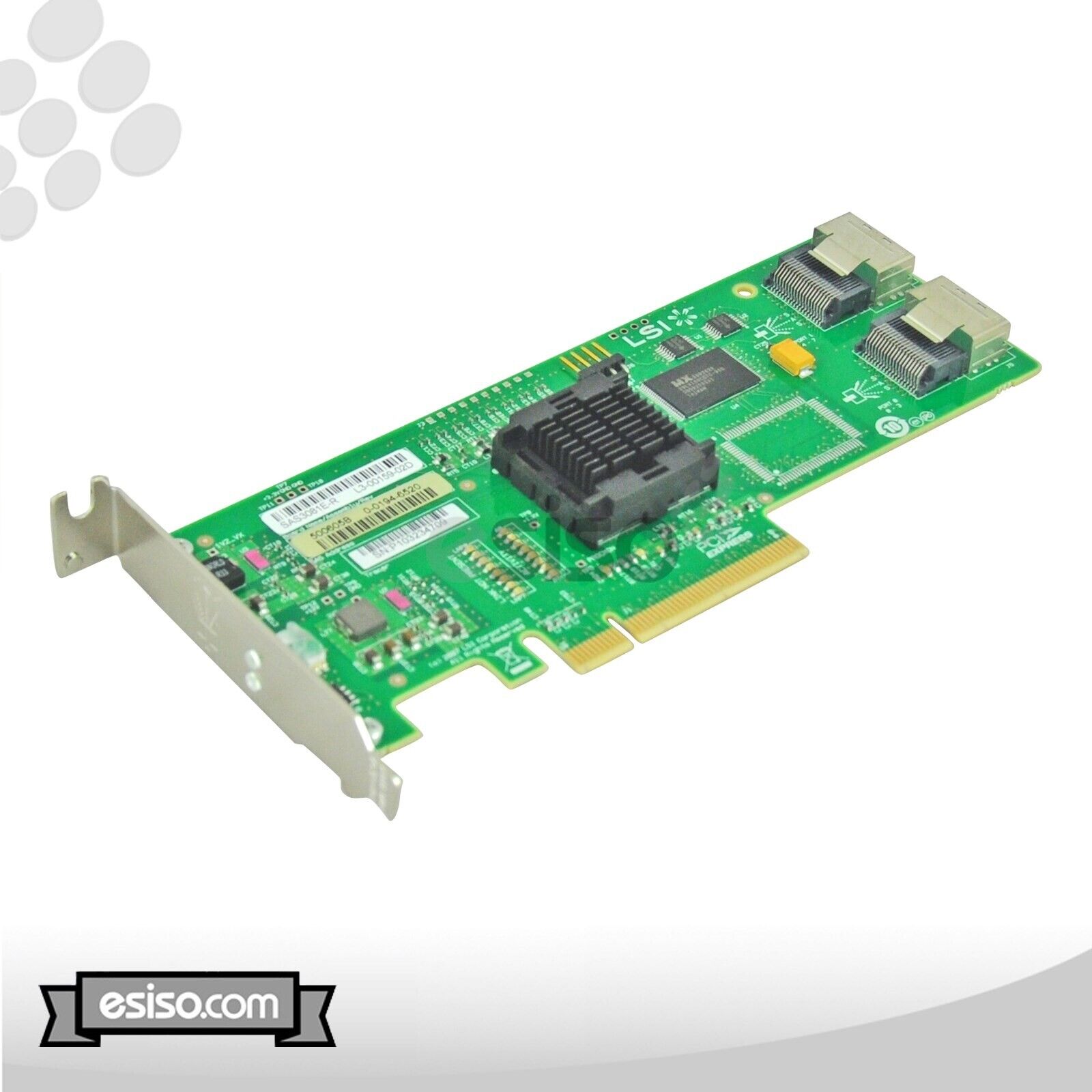SAS3081E-R LSI00151 SAS 3081E-R LSI PCIE 8 PORT INT 3GB SAS RAID CONTROLLER LP