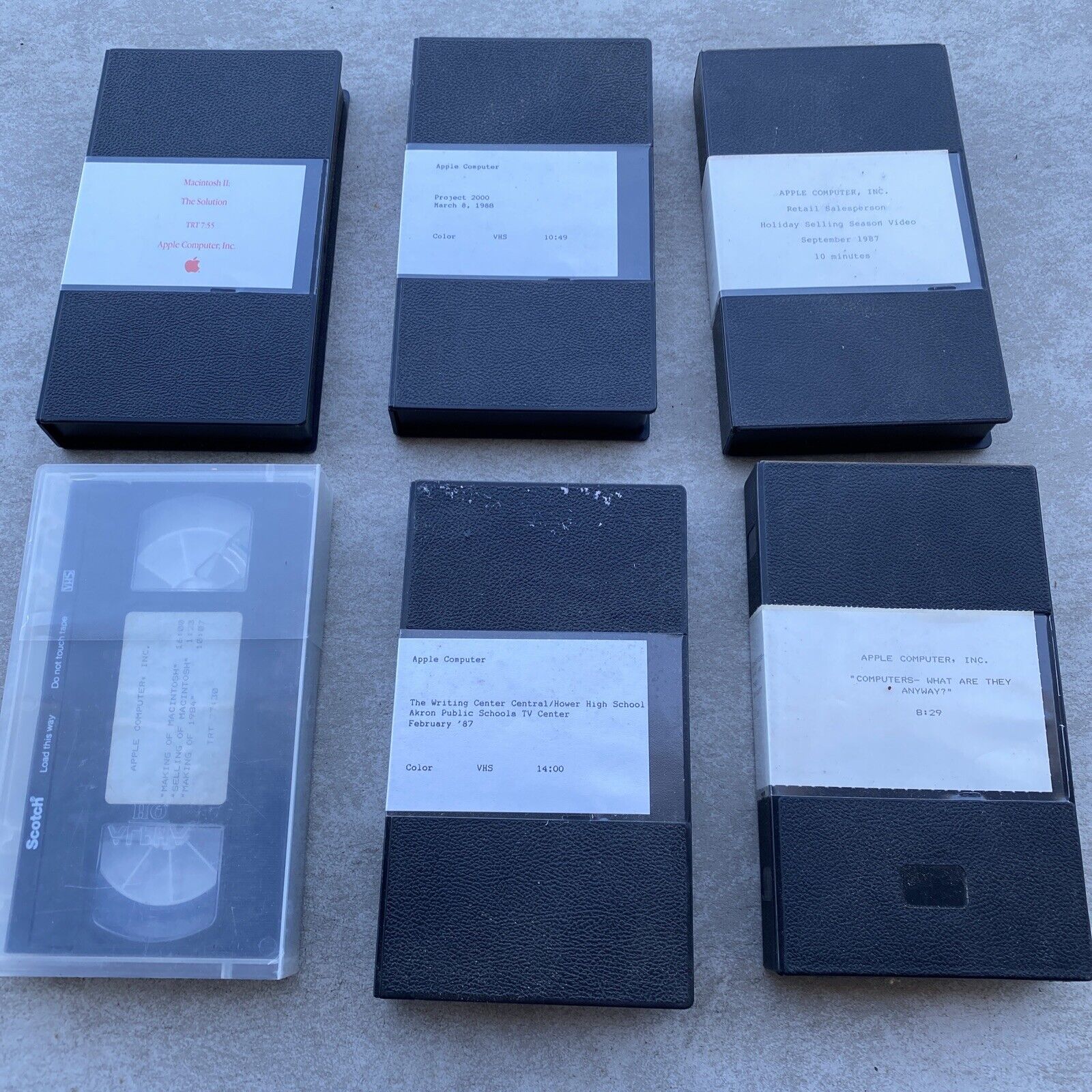 🔥 Very RARE Vintage APPLE Computer Demo and Sales Training Tapes, 1980s - WOW