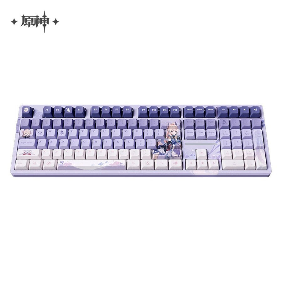 Official Genshin Impact Sangonomiya Kokomi Mechanical Keyboards PBT RGB Hot Swap