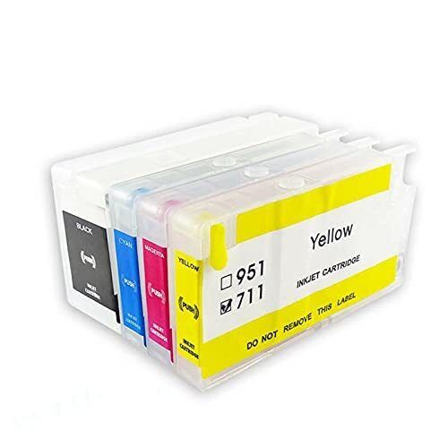 Empty Refillable Cartridges Compatible with HP 711 HP DesignJet T120 T520 Series