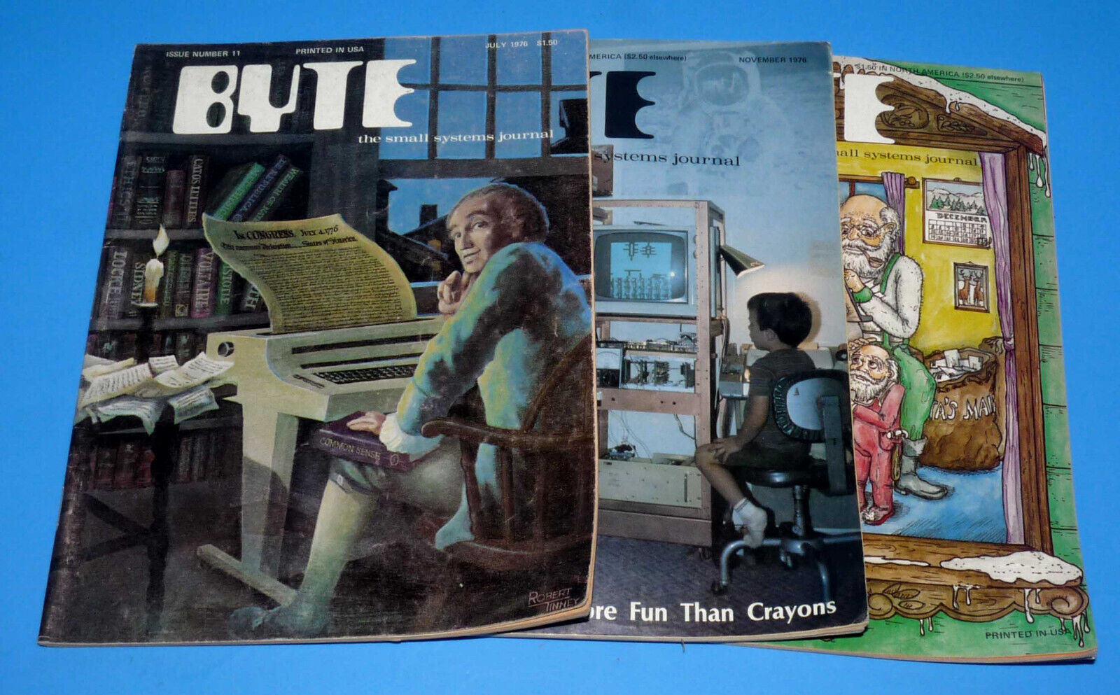 BYTE Magazine The Small Systems Journal Issues 11, 15 and 16 - 1976