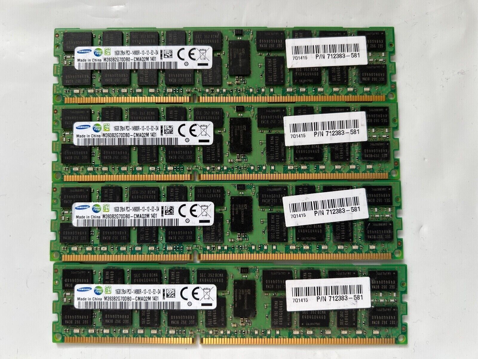 SAMSUNG 64GB (4x16GB) 1866MHz DDR3 ECC Memory