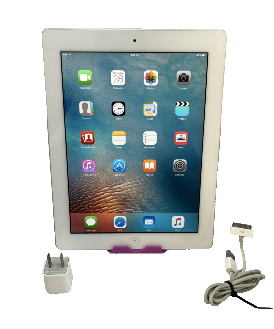 Apple iPad 2 16GB, Wi-F  (AT&T), 9.7in - White - Good Shape W/CHGR 🔌⚡