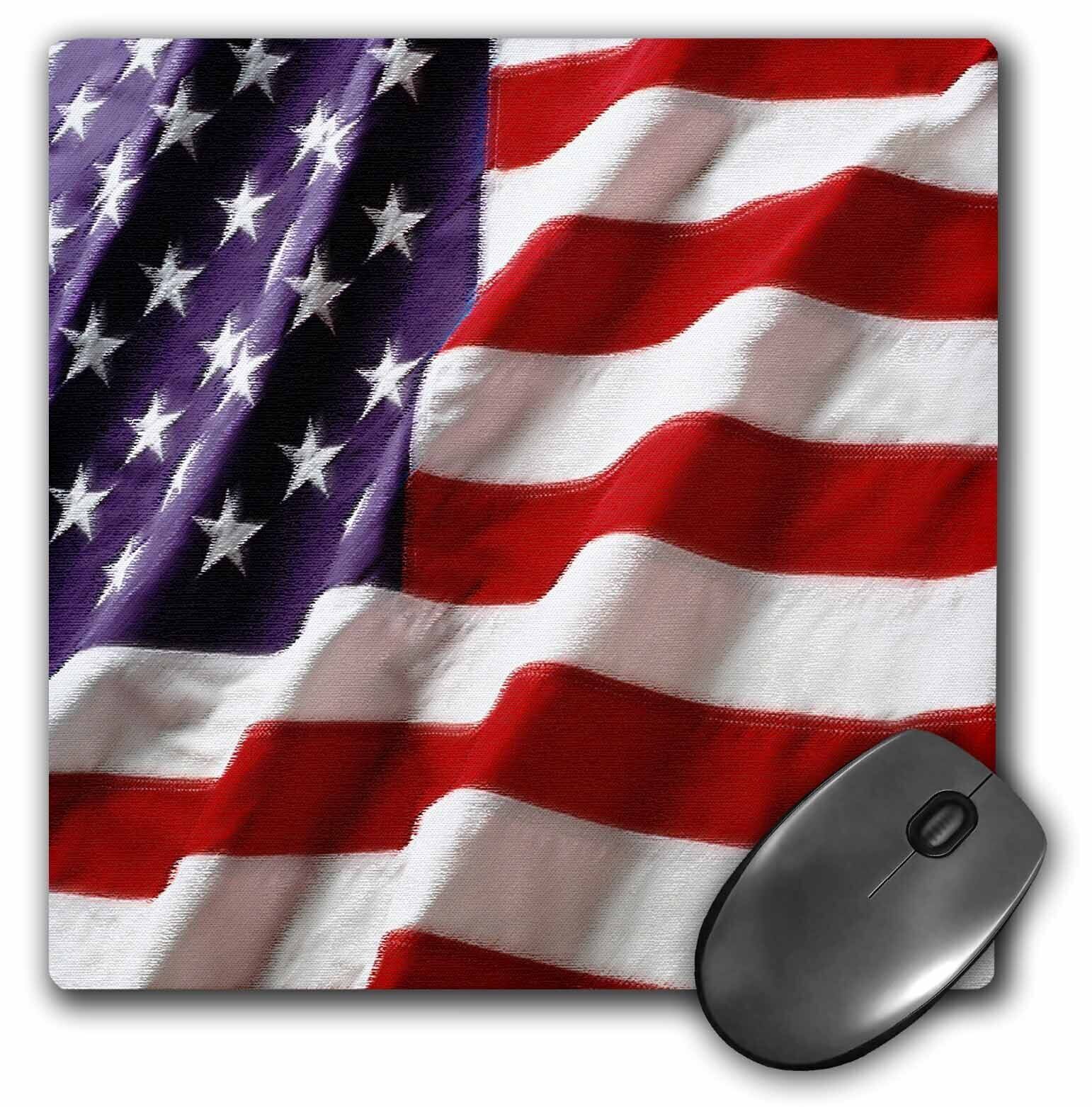 3dRose Textured American Flag MousePad
