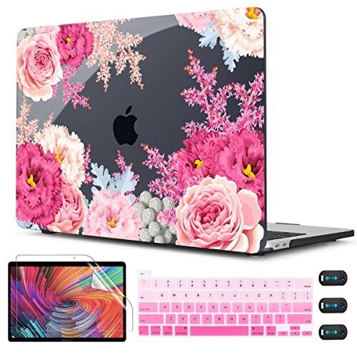Floral Case Cover for MacBook Pro 13 Inch 2023 2022 2021 2020 Release M2 Chip...