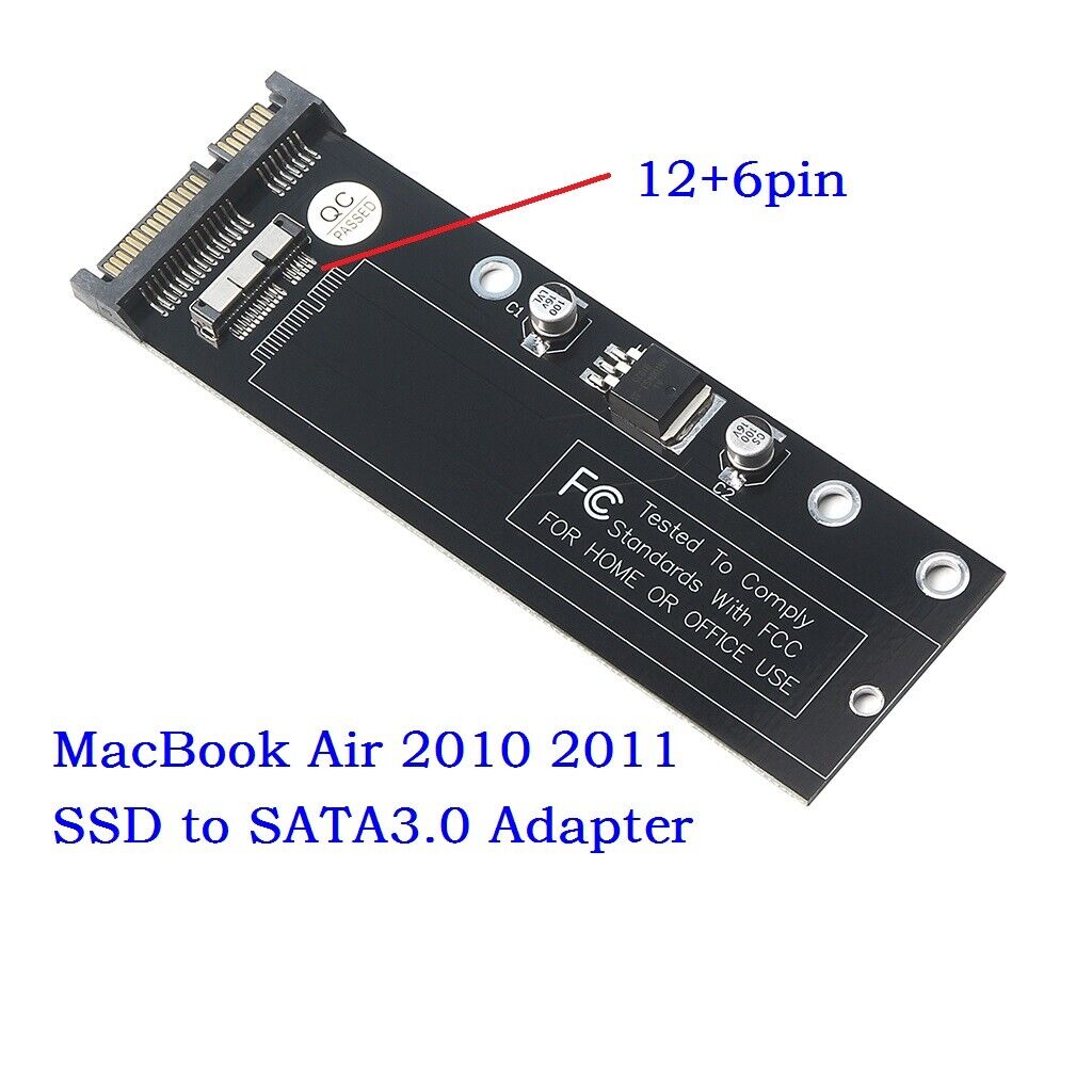12+6pin SSD HDD to SATA 22Pin PCBA Hard Disk Cartridge Drive for Apple 2010 2011