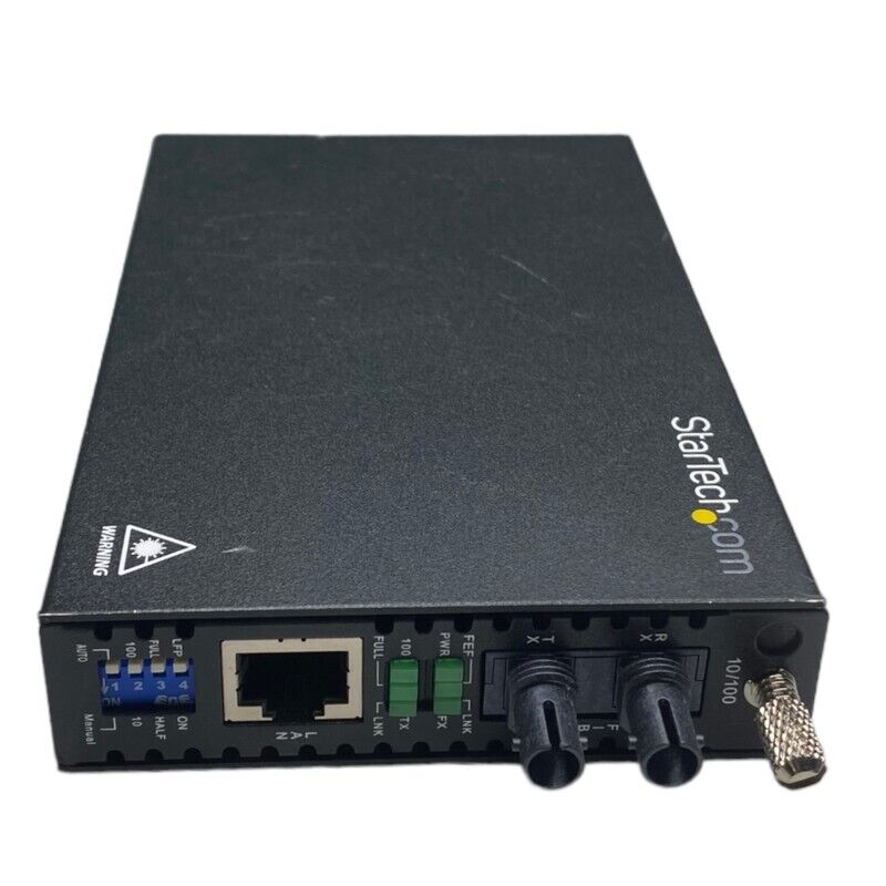 StarTech 10/100 Mbps Ethernet | Multi Mode ST Fiber Media Converter