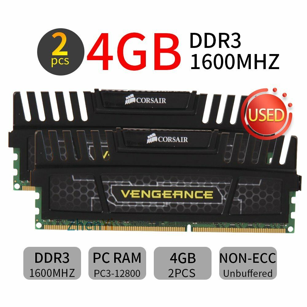16GB Kit 8GB Kit Corsair Vengeance CMZ8GX3M2A1600C9 DDR3 CL9 1600MHz Memory LOT
