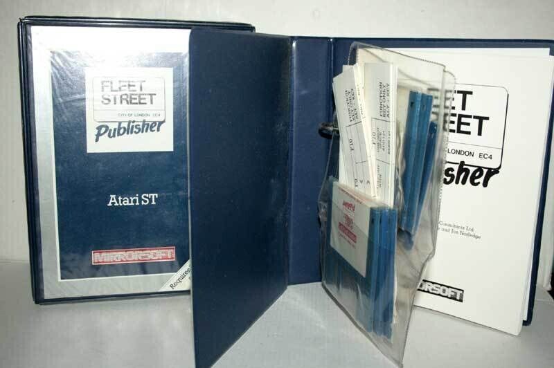 Rare Vintage Fleet Street Publisher Graphics Library Disk 1986 Atari ST