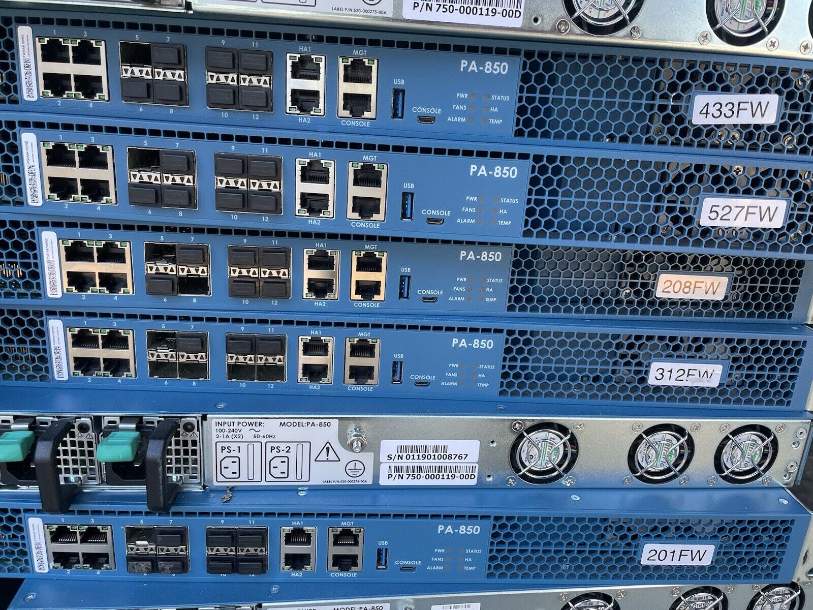 Palo Alto Networks PA-850 Firewall VPN Gateway 2X PSU - 200+ Available