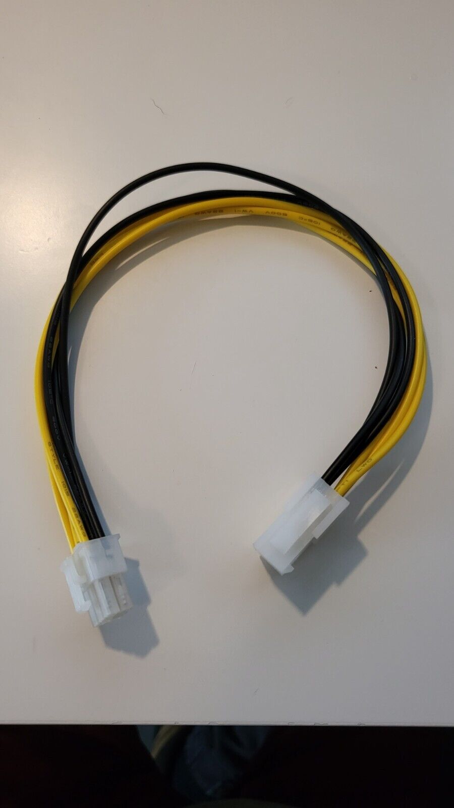 6Pin Male to 6-Pin Female Video Card Power Extension Cable Yellow and Black