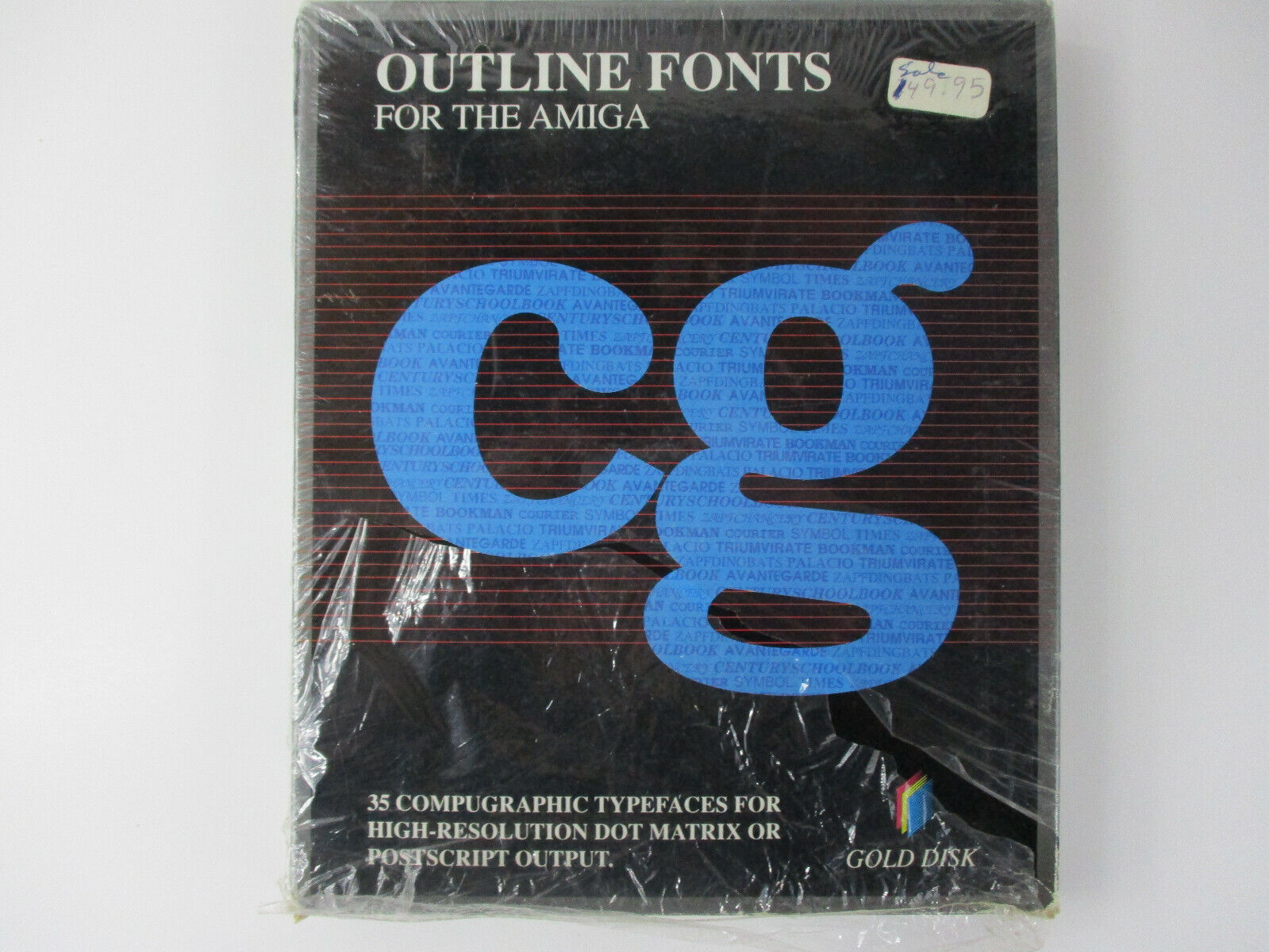 Commodore Amiga OUTLINE FONTS Software SEALED NEW