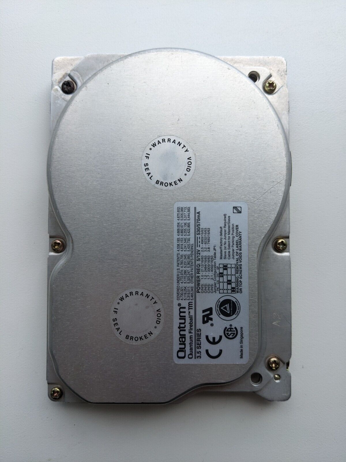 Quantum Fireball TM1280A 1.2GB IDE 3.5 HDD Hard Drive