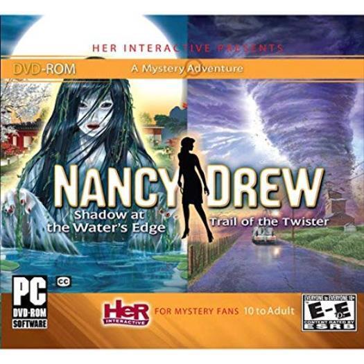 Nancy Drew: Shadow At The Water\'s Edge & Trail Of The Twister PC DVD puzzle game