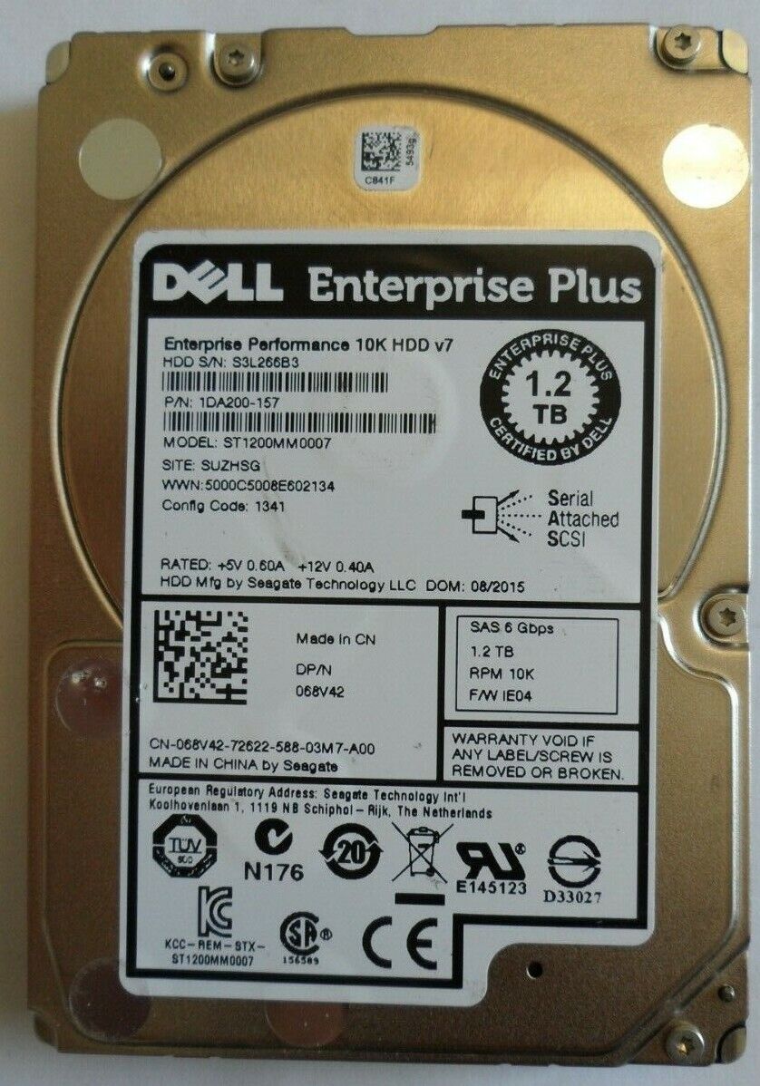 Dell 1.2TB 068V42 Enterprise PLUS 10k SAS 2.5\