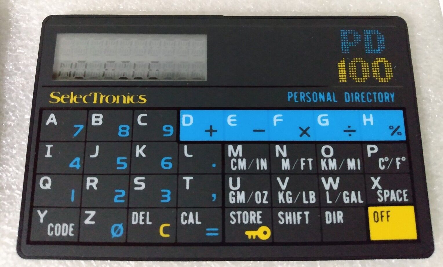 The Worlds Smallest Pocket Computer PD-100 Personal Directory By SelecTronics
