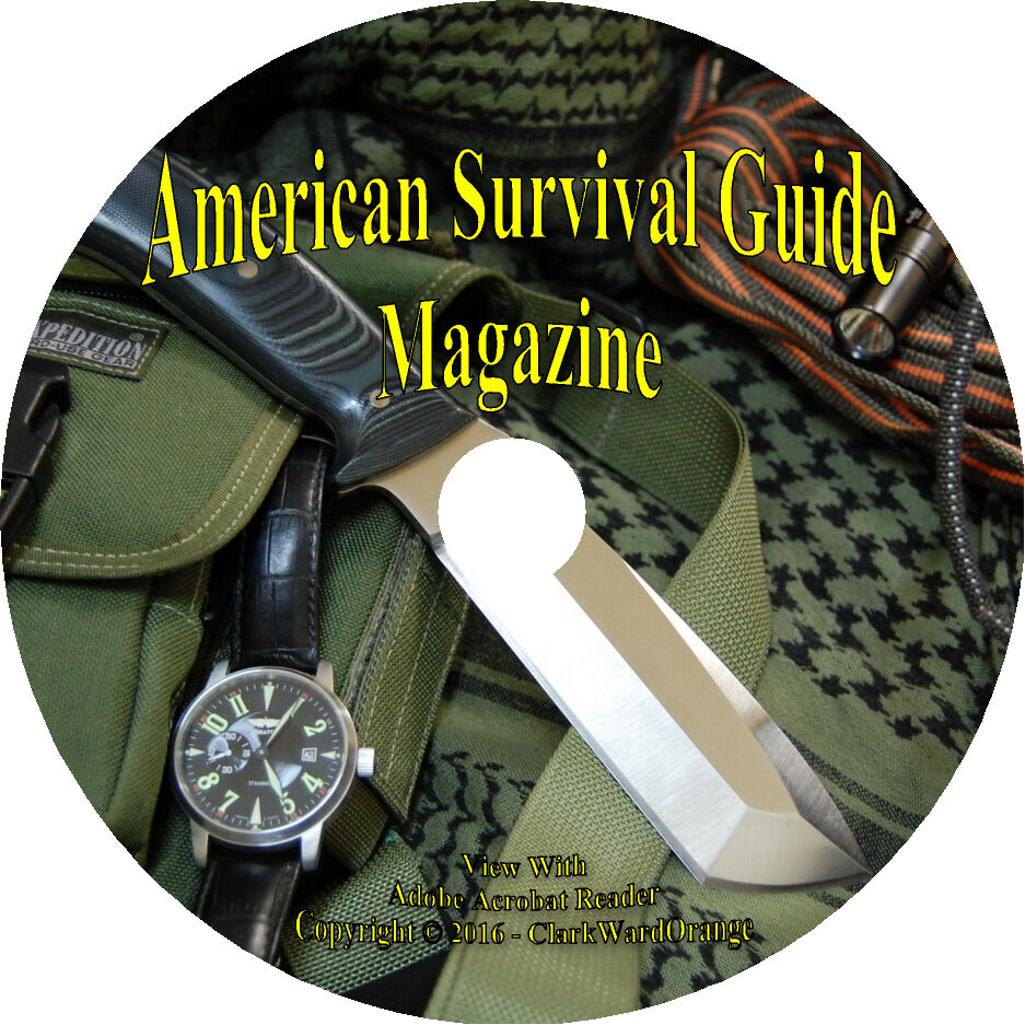 65 Issues on DVD American Survival Guide Magazine How to Books Food Prep Weapons