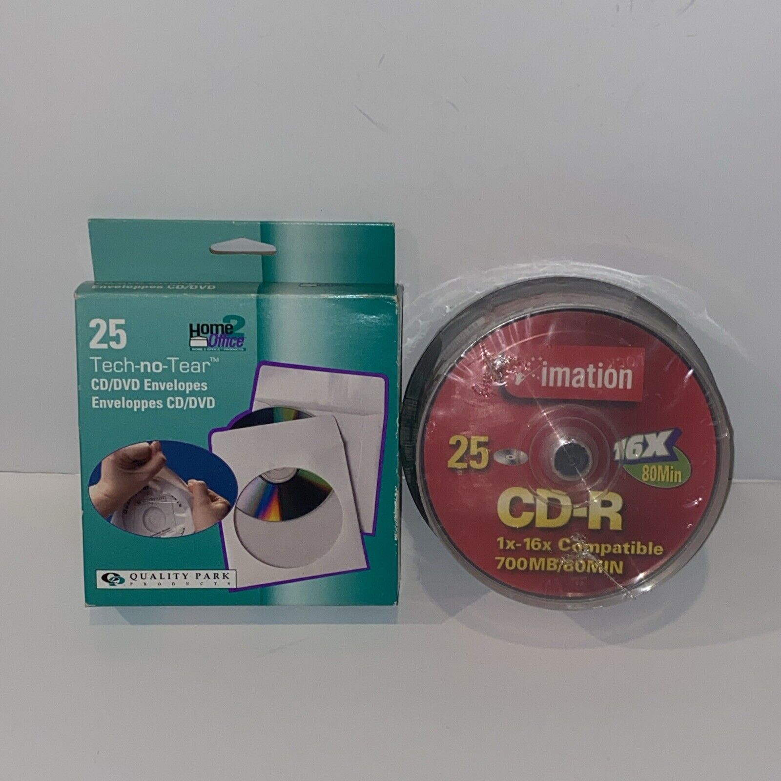 IMATION CD-R 25 Pack Plus CD/DVD ENVELOPES 