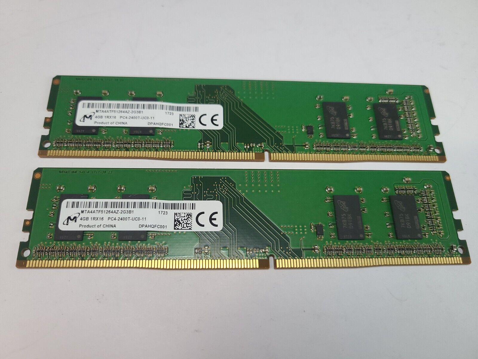 Micron 8GB (2x4GB) DDR4 2400MHz Desktop Ram Memory | MTA4ATF51264AZ-2G3B1 | USA