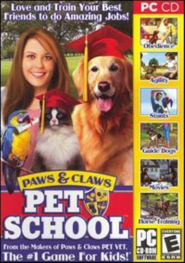 Paws & Claws: Pet School PC CD love manage animal training jobs simulation game