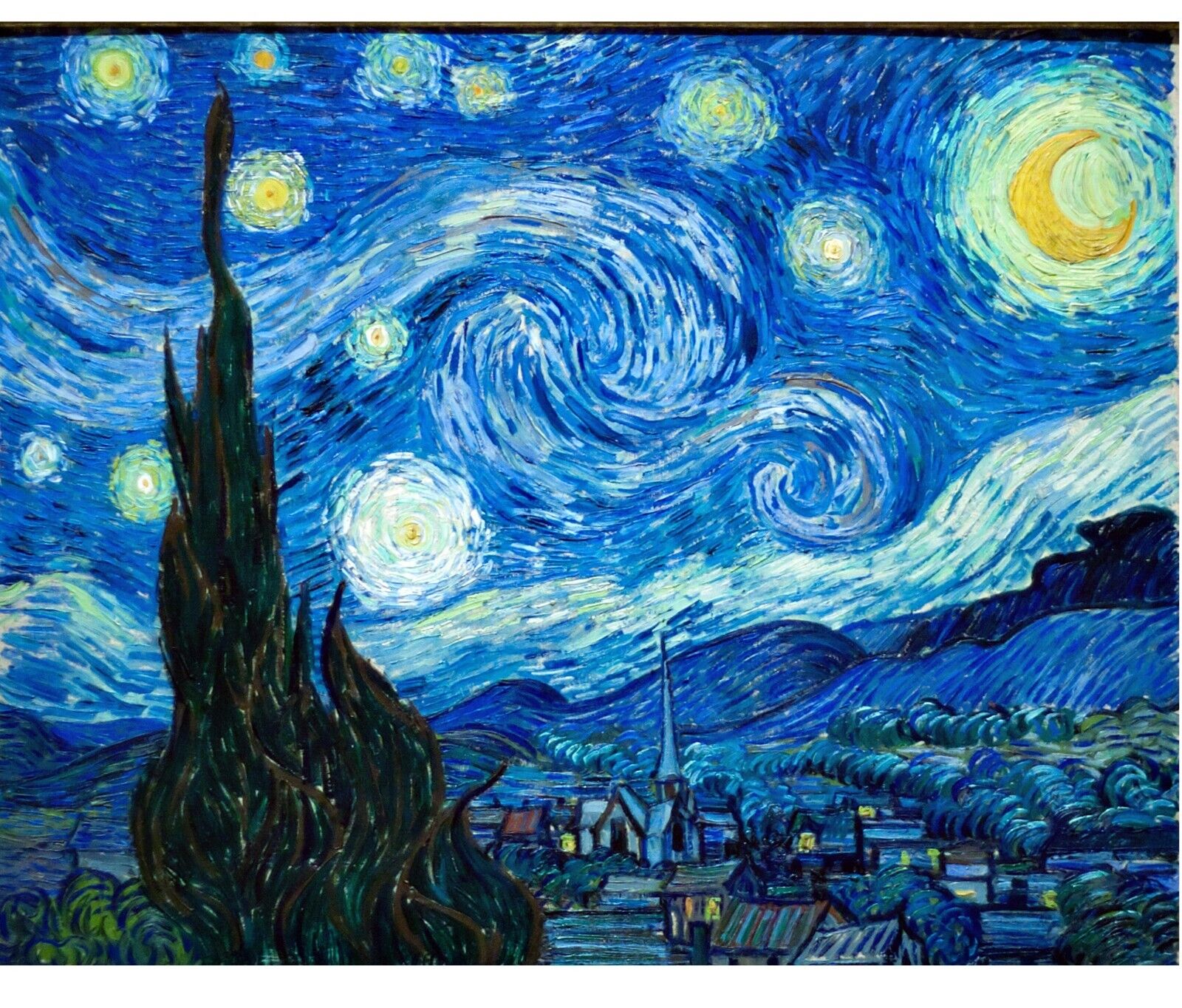 Van Gogh Starry nights  painting Mousepad Computer Mouse Pad  7 x 9