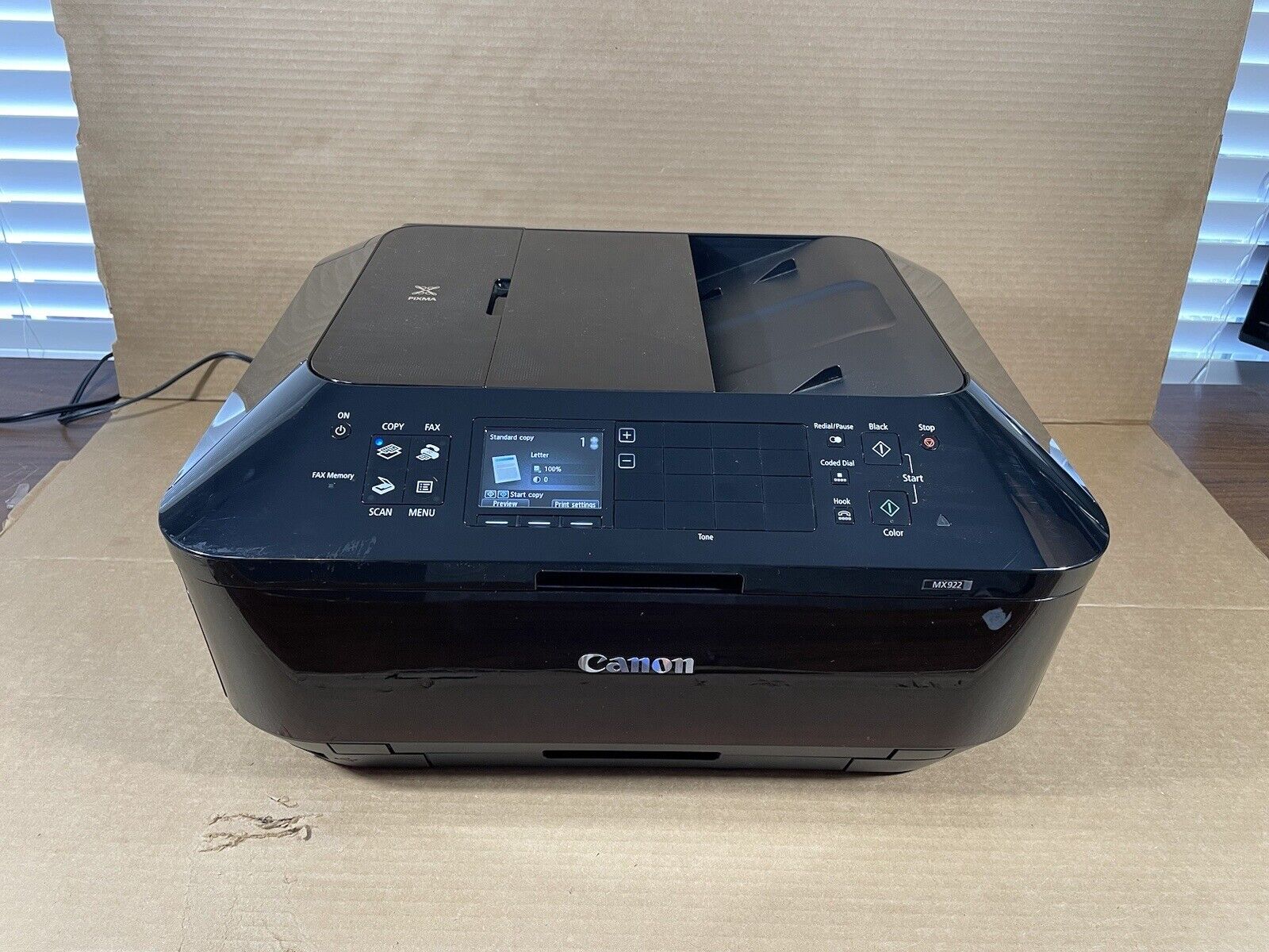 Canon PIXMA MX922 Wireless Office All-in-One Printer - Tested w/ Ink
