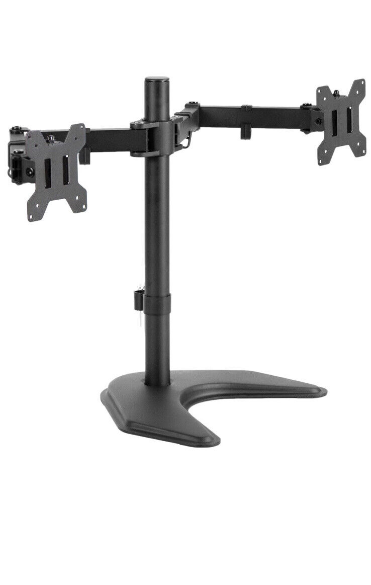 VIVO Dual 13-27” LED LCD Monitor Free Standing Desk Stand STAND-V002F 100x100mm