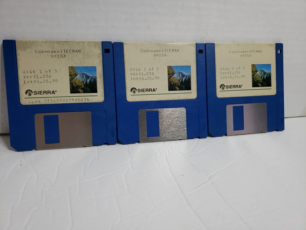 Codename: Iceman Commodore Amiga Game Disks On 3.5 Inch Disks. Disks 1, 2 And 5.