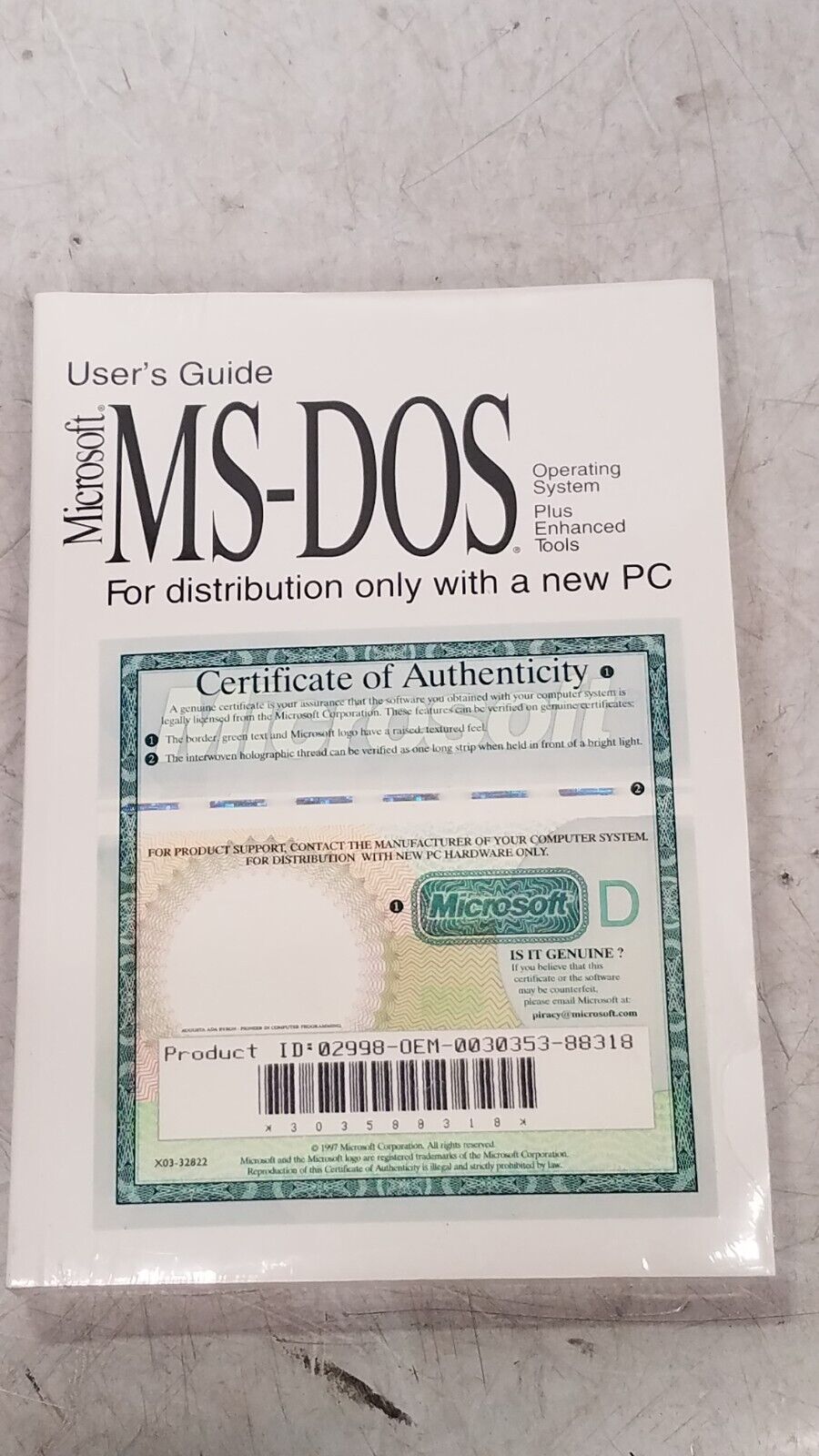 Microsoft MS-DOS 6.22 plus enhanced tools 3.5