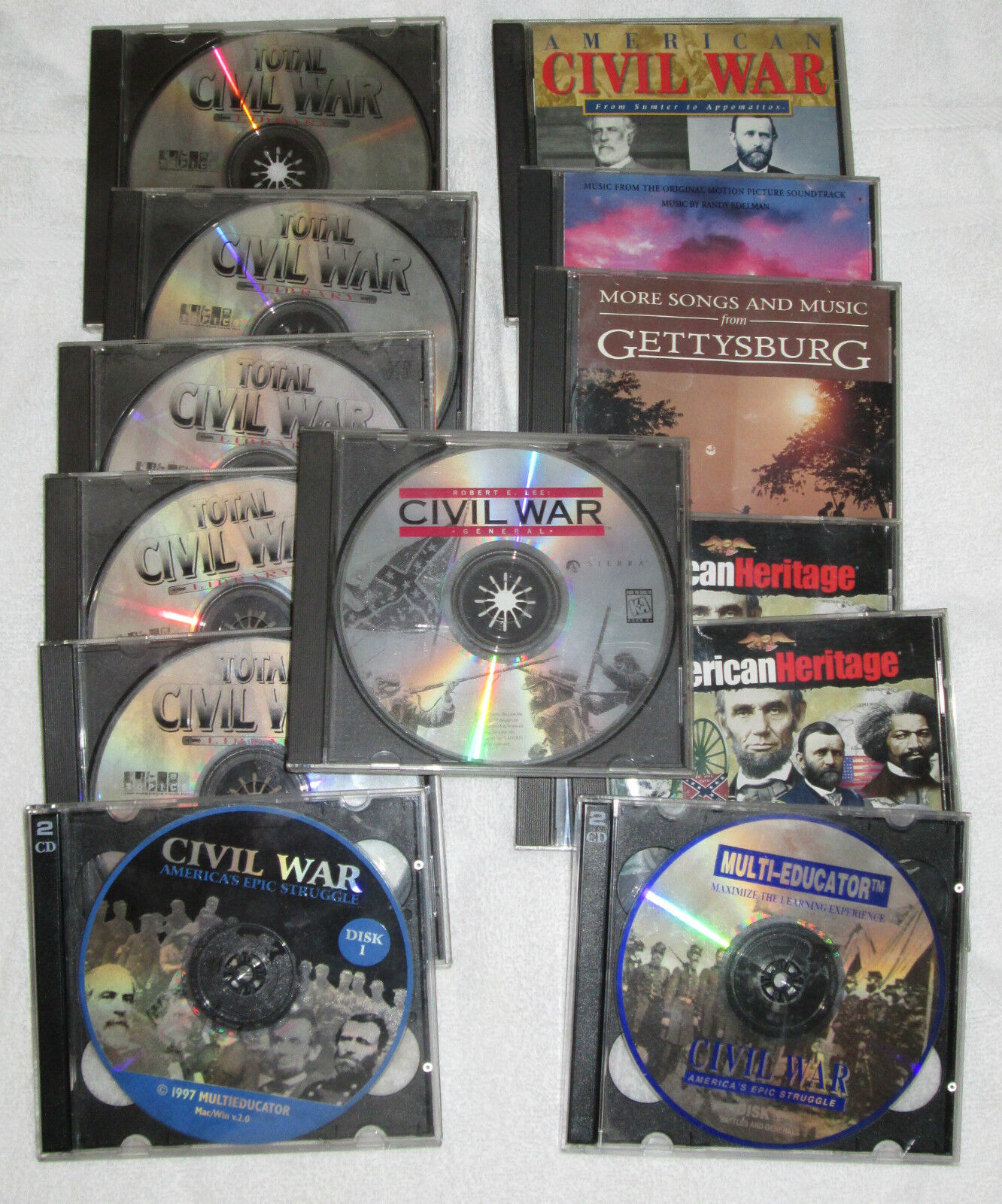 American Civil War Discs_Software_Music_Robert E. Lee_Gettysburg_Sumter