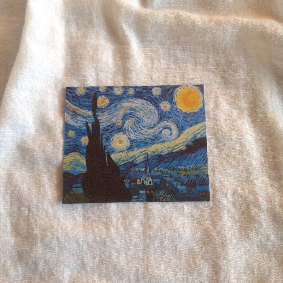 Vincent Van Gogh Starry Night Sticker | Glossy Laptop Sticker