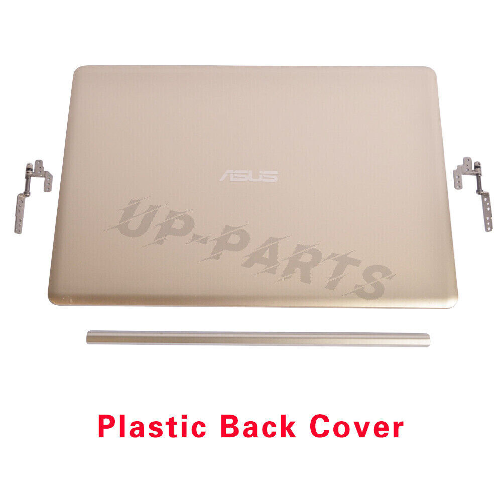 New Gold LCD Back Cover+Hinges+Hinge Cover for Asus VivoBook S510 X510 X510U