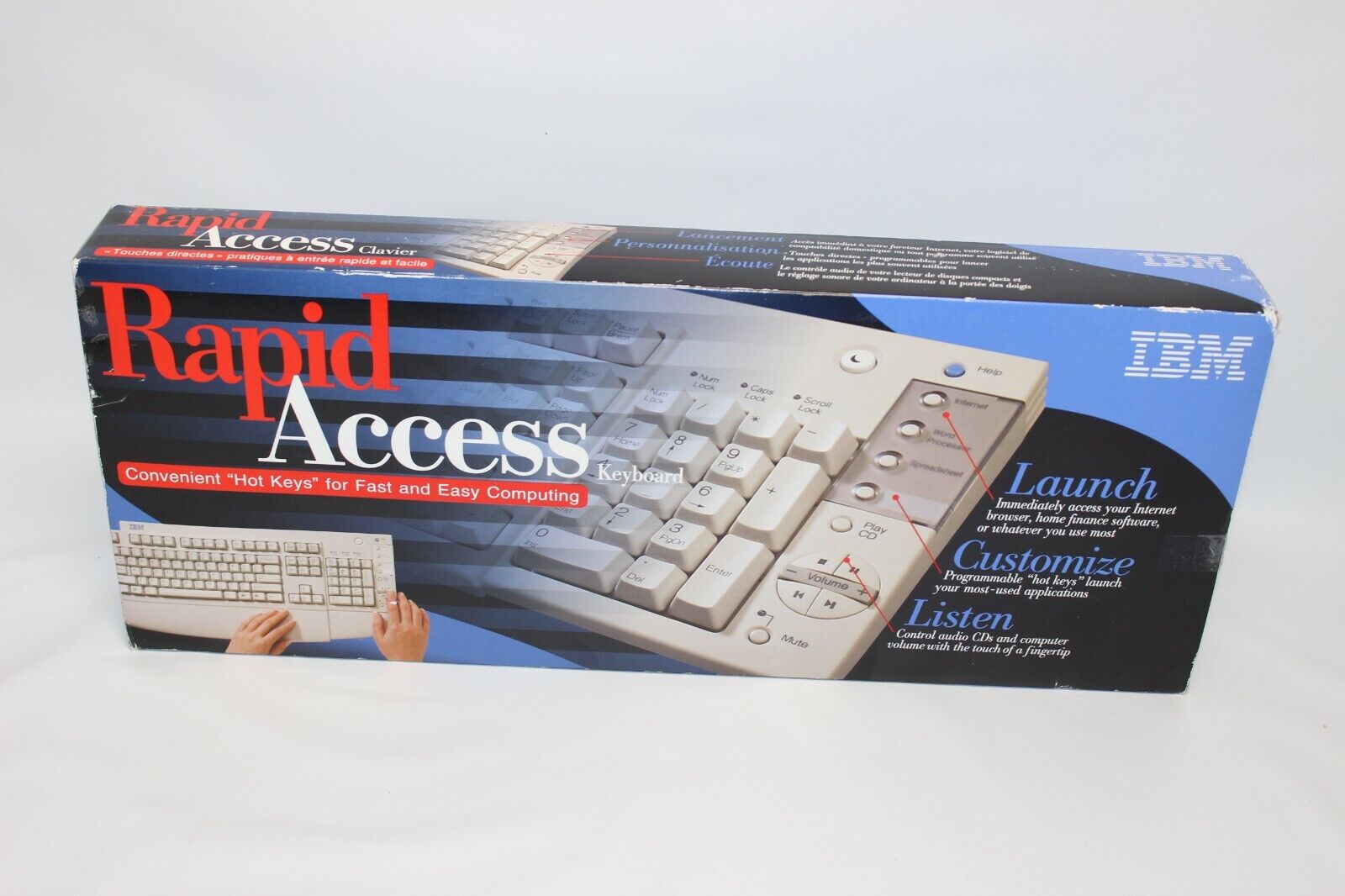 IBM KB-7993 Rapid Access Keyboard - 00K8649 / 12J5557 / 12J5558 - (PS2 + AT)