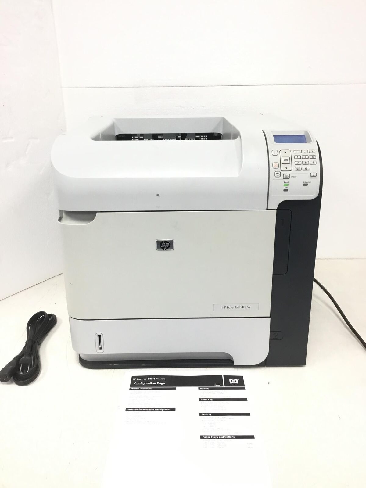 HP Laserjet P4015X Laser Printer WORKING  no Toner